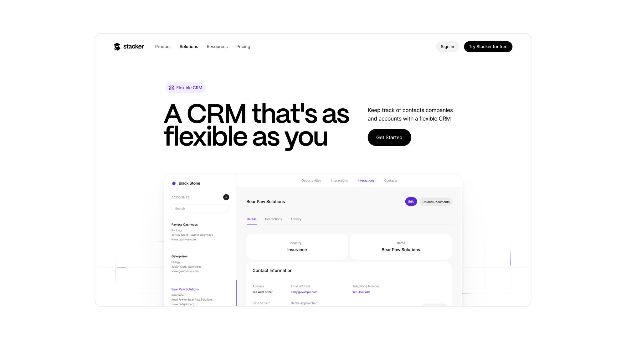 Stacker — OpenPurpose portfolio work
