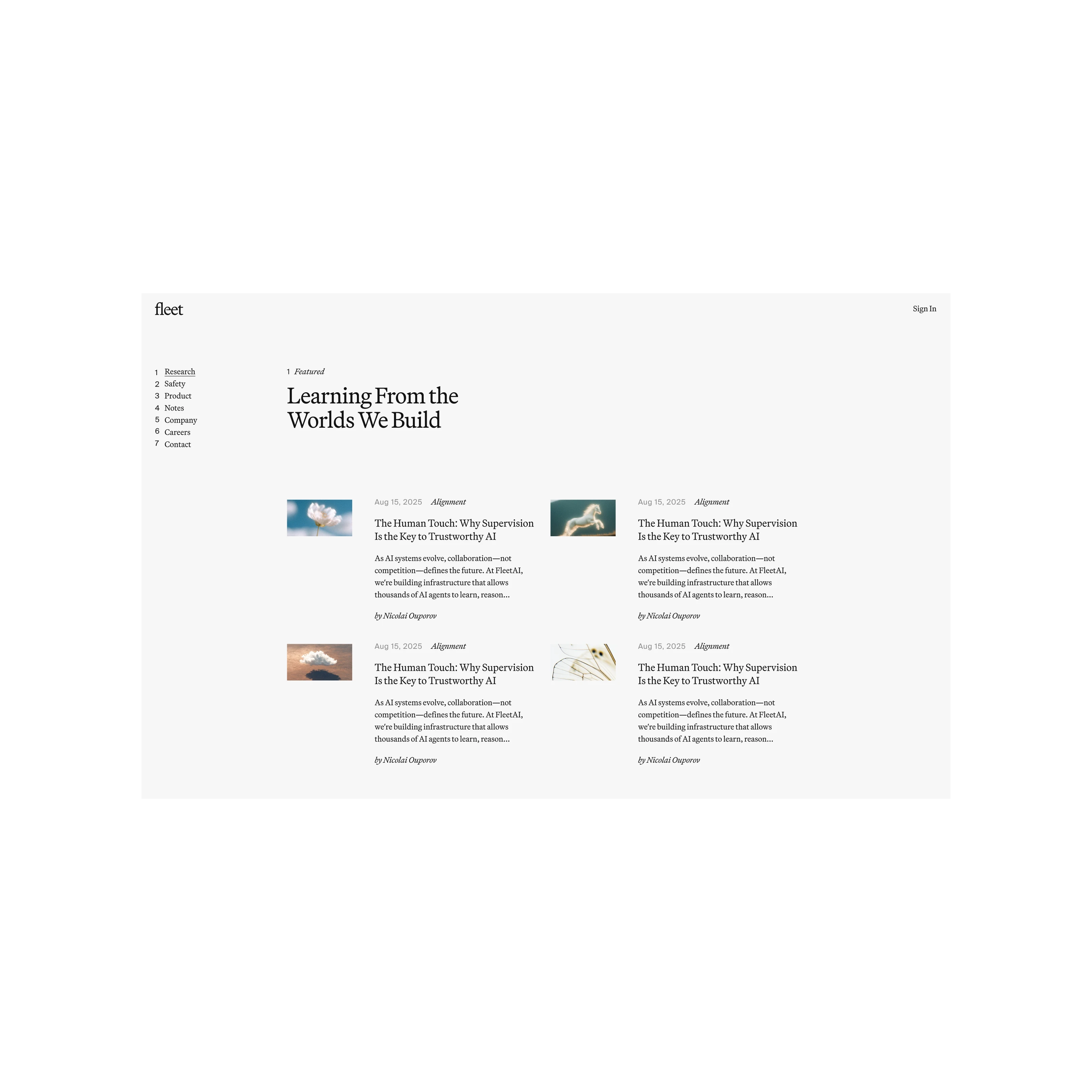 Fleet — OpenPurpose portfolio work